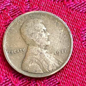 Vintage 1911 No Mint Wheat One Cent